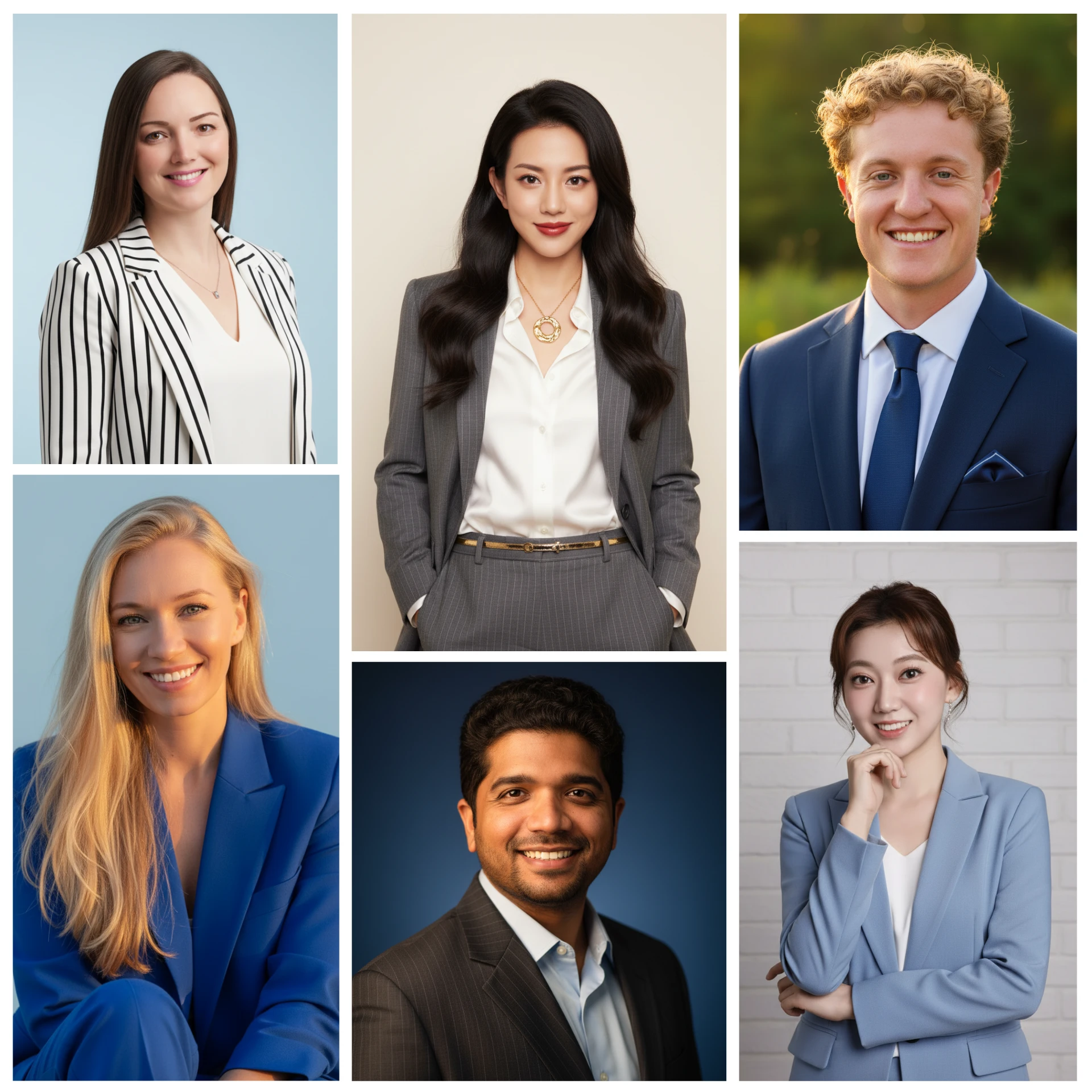 Collection of professional Teaky headshots